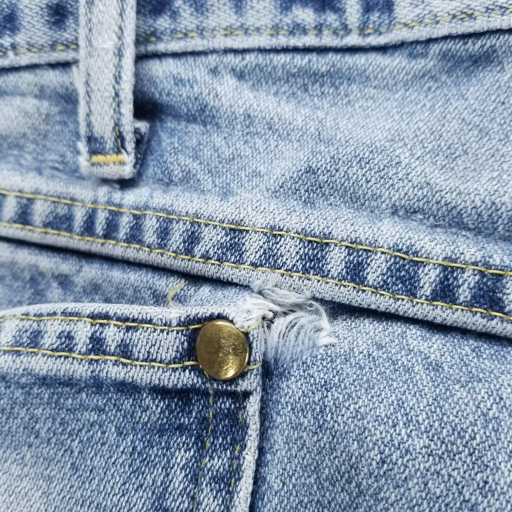 Wrangler Jeans Mens‎ 38x30 Blue George Strait Straight Light Wash Distressed